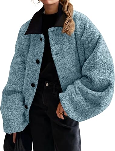 Cicy Bell Women's Fuzzy Fleece Sherpa Jacket